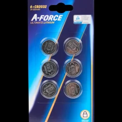knoopcelbatterijen CR2032 6 Stuks | Action NL*A-Force Online
