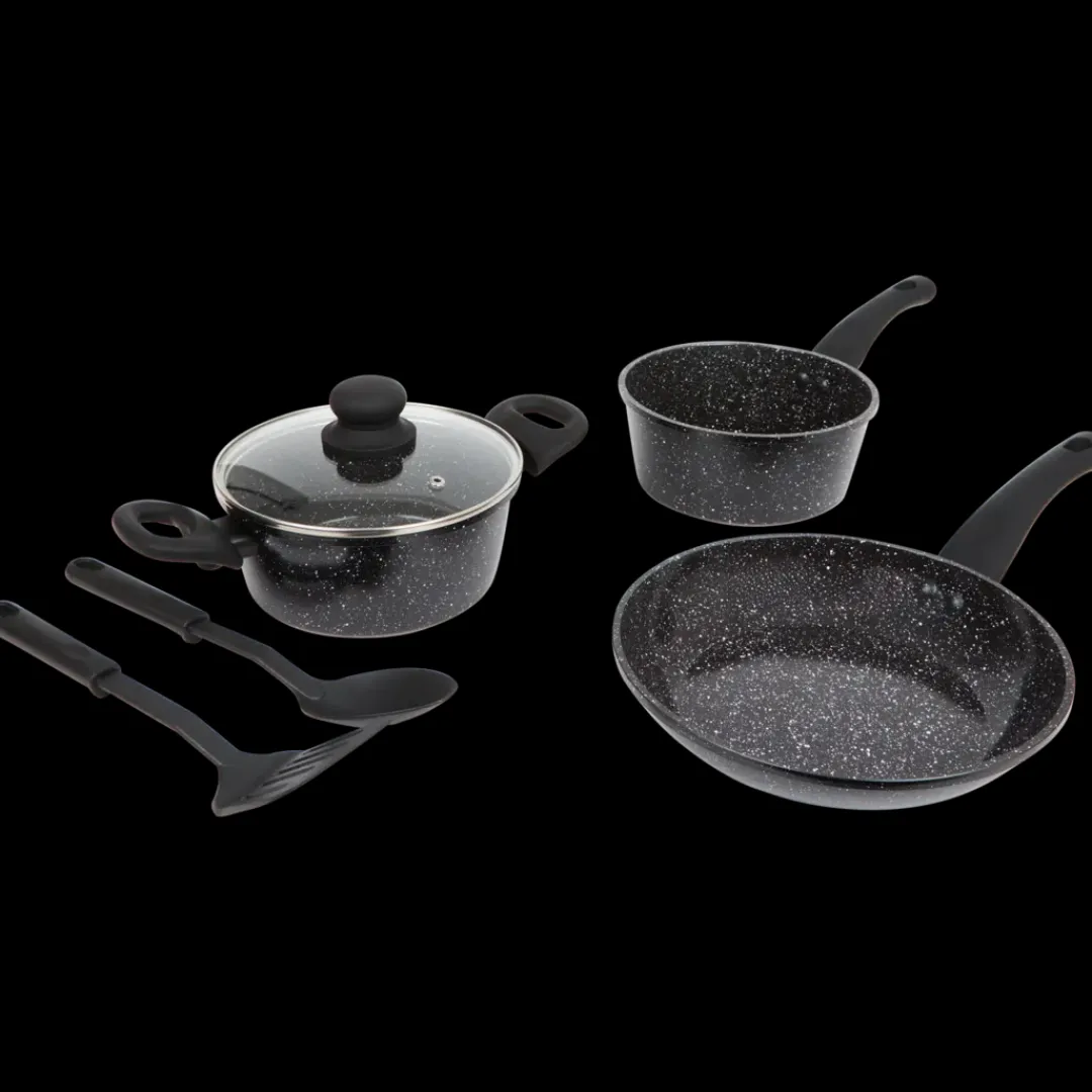 Ceramic Marble pannenset met keukengerei | Action NL* Sale