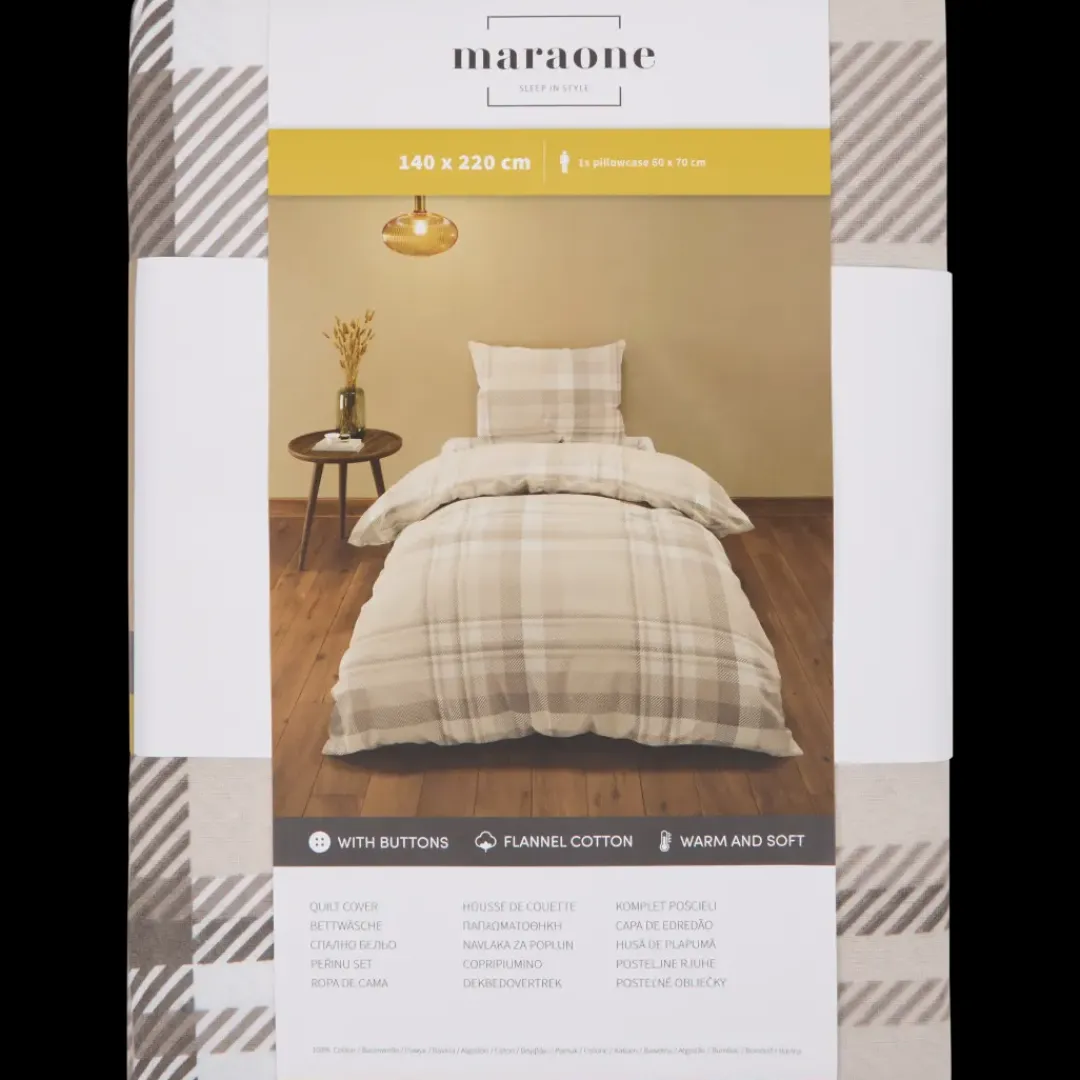 Flanel dekbedovertrek 140 x 200 cm | Action NL* Best