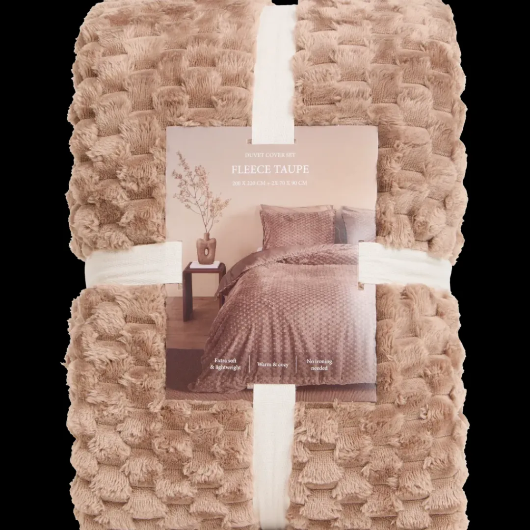 Fleece dekbedovertrek Coco 200 x 220 cm | Action NL* Sale