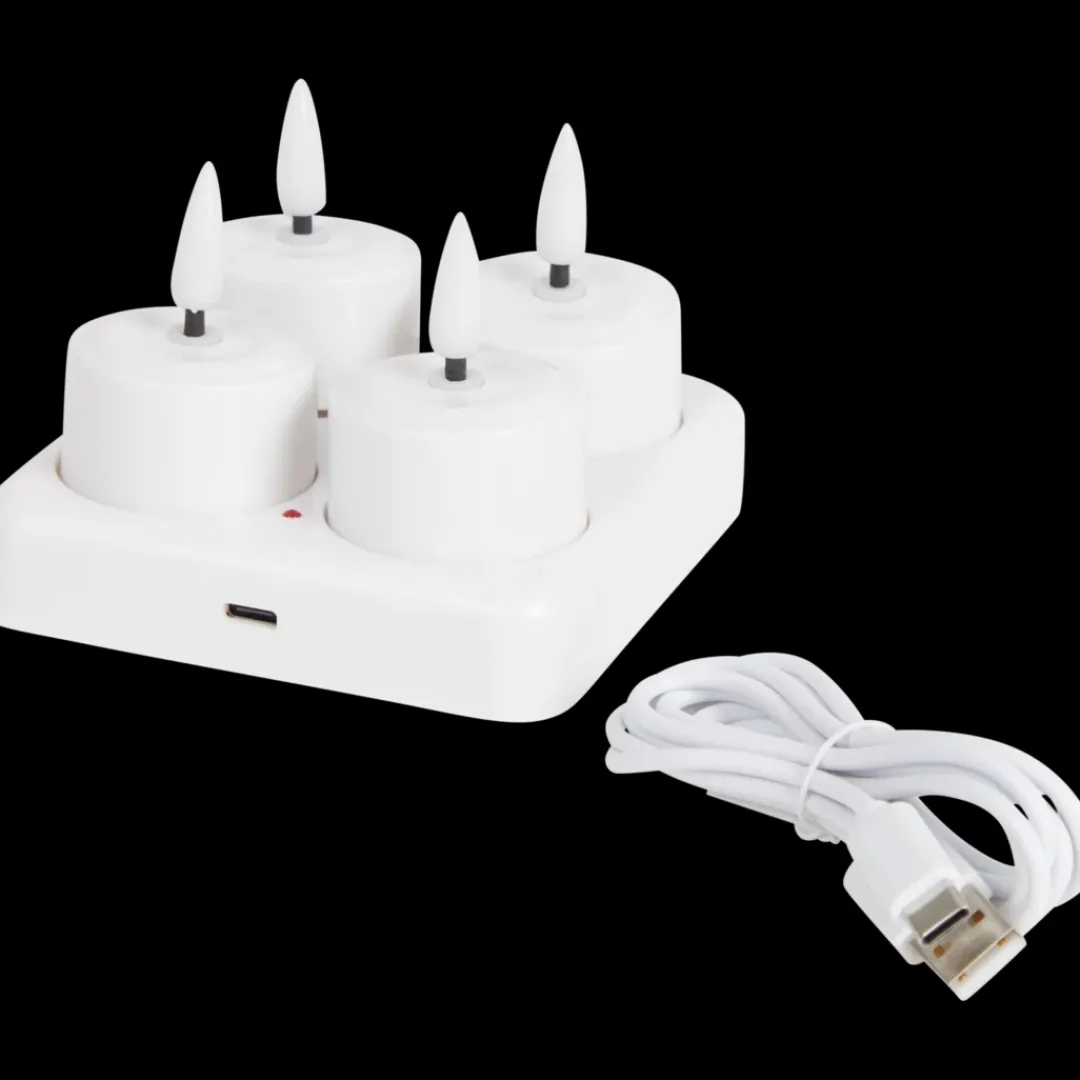 Oplaadbare theelichten wit Wit | Action NL* New