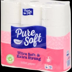toiletpapier Ultra Soft & Extra Strong 9 Stuks | Action NL*Pure Soft