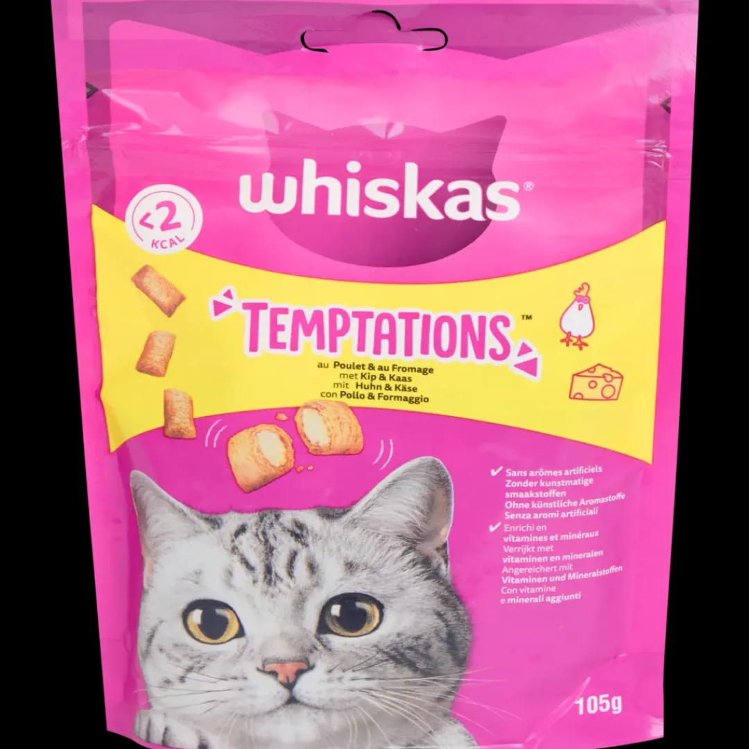 Temptations kattensnoepjes kip en kaas | Action NL*Whiskas Sale